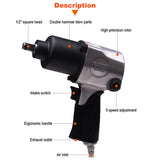 1/2" Heavy Duty Air Impact Wrench 640N.m Air Tools