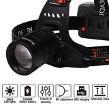 Rechargeable Head Light 1800mAh Li-ion 180 Lumens