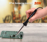 30W/220V 6Pcs Soldering Iron Set