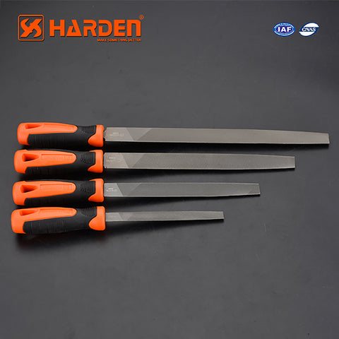 6", 8", 10", 12" Half Round Second Cut File With Soft Handle