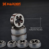 Harden M4,M5,M6,M8,M10,M12 Metric Round Die