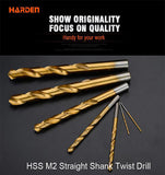 1.0mm - 6.0mm X 2Pcs HSS M35, M2 Straight Shank Twist Drill