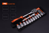 1/4", 3/8", 1/2" Socket Sets