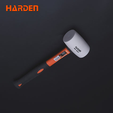 225g - 680g White Rubber Mallet with Firbregalss Handle