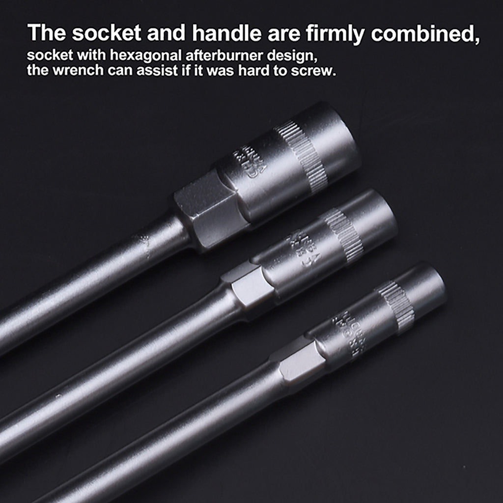 Inserti Per Avvitatore A Impulsi Set 7 Pezzi Punte Dado Driver - Da 6 A 19 Mm, Gambo Esagono, Per Avvitatori A Percussione Punte Dado Profondi - Foto 6