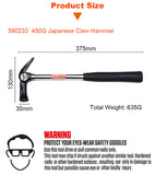 300G Japanese Claw Hammer Tubular Handle