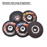 100 X 16mm X 40,60,80,120# Flexible Flap Disc Abrasives