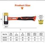 30mm - 35mm Installation Mallet PVC head Fiberglass handle