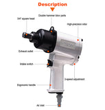 3/4" Air Impact Wrench Durable Air Wrench 1200NM
