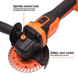 100mm - 125mm 20V Brushless Cordless Angle Grinder (NO BATTERY INCLUDED) 5000-8500Rpm