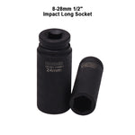 8mm - 28mm 1/2" Impact Long Socket