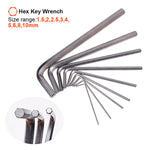 18 Pcs Long Hex & Torx Key Wrench Set Allen Wrench