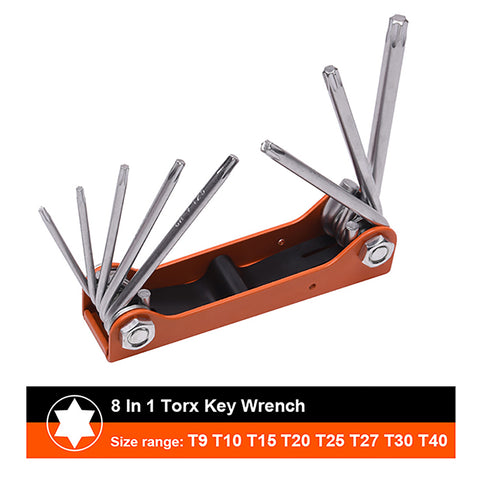 8 in 1 Torx Key Wrench T9, T10, T15, T20, T25, T27, T30, T40