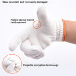 10Pcs Working Gloves Size 10" Cotton Polyester