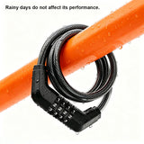 1200 x 10mm 4 Digit Combination Bicycle Cable Lock