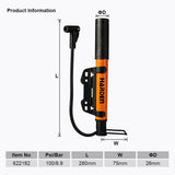 Mini Telescope Air Pump Aluminum 100Psi/6.9Bar high pressure capacity