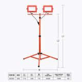 50W x 2 Heads Tripod Stand Work Light