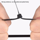 100Pcs 2.5 - 9 x 100 - 1200mm Black Cable Ties