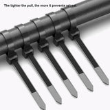 100Pcs 2.5 - 9 x 100 - 1200mm Black Cable Ties