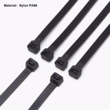 100Pcs 2.5 - 9 x 100 - 1200mm Black Cable Ties