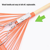 Flexible Lawn Rake 24Teeth Wood Handle