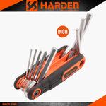 8 In 1 Folding SAE Hex Key Set