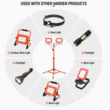 50W x 2 Heads Tripod Stand Work Light
