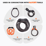 1200 x 10mm 4 Digit Combination Bicycle Cable Lock