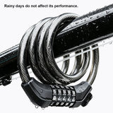 1200*12mm 5 Digit Combination Bicycle Cable Lock
