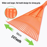 Plastic Leaf Rake 24Teeth