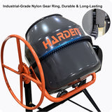 250L Electric Concrete Mixer with 1.5HP Motor and Two Blades