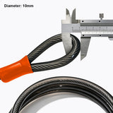 1500, 1800 x 10, 12mm Double Loop Security Cable