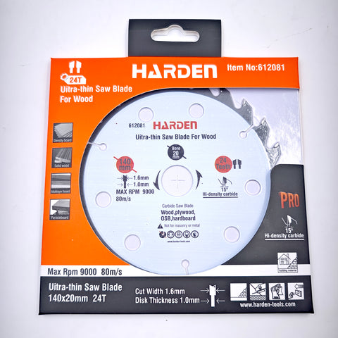 140 x 24T x 20mm Ultra-thin Saw Blade For Wood