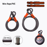 1500, 1800 x 10, 12mm Double Loop Security Cable