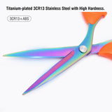 9.5" (235mm) Stainless Steel Tailor Scissors with Plastic Handles