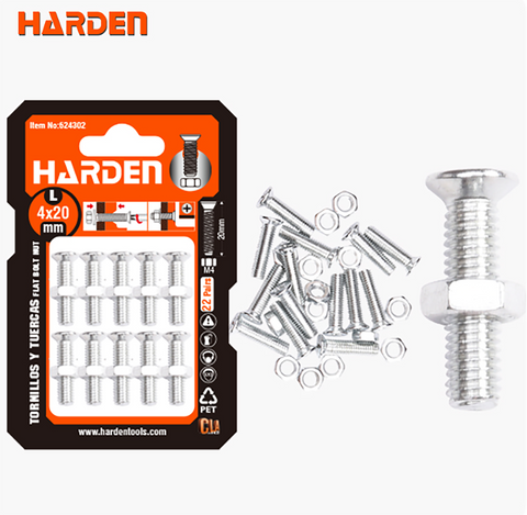 M4,M5,M6,M8 Countersunk Head Flat Bolt Nut Set