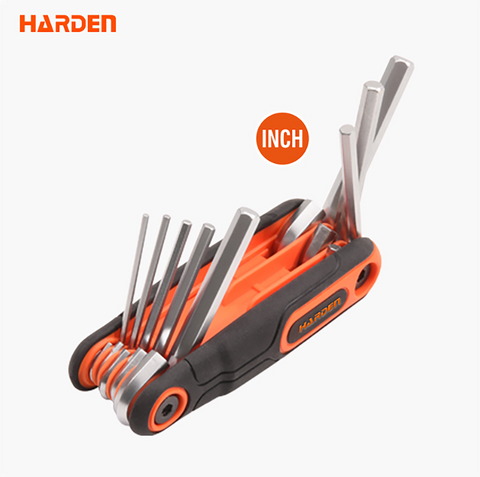 8 In 1 Folding SAE Hex Key Set