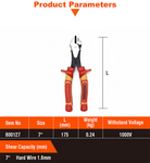 6'', 7" Insulated Diagonal Cutting Plier