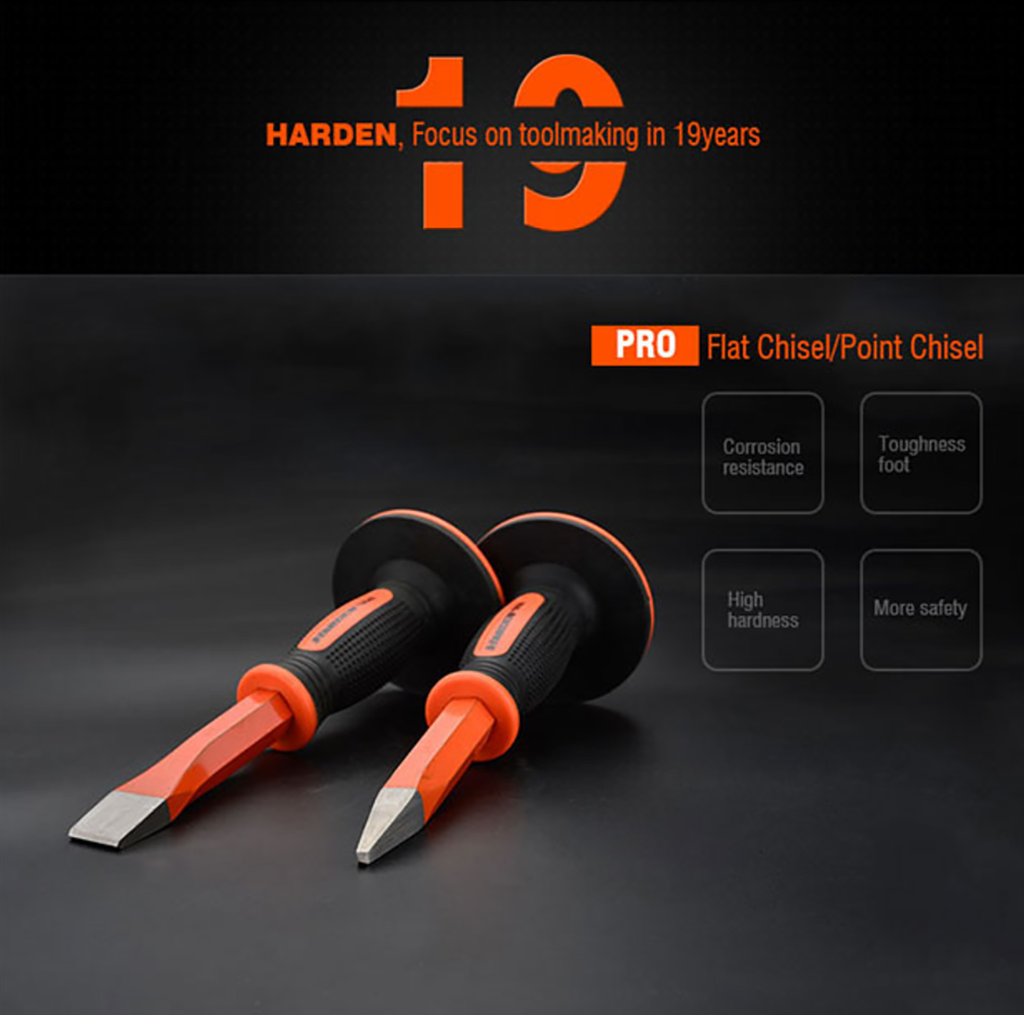 19x250mm Flat , Point Chisel – Harden Tools Philippines