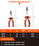 6'', 8" Insulated Long Nose Plier