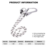 1.8meter Safety Rope Hiqh quality kernmantle Rope