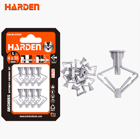 11Pcs 4x35mm Butterfly Anchors Set