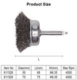 50,75mm Cup Brush With Shank