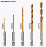 5Pcs 1/4" Hex-Driver Drill Bit Set