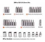39 Pcs Ratchet Screwdriver & Bits Set