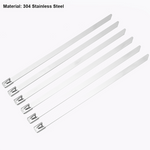 100Pcs Heavy Duty Stainless Steel Cable Ties