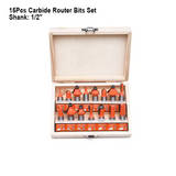 613215 15 Piece Carbide Router Bits Set