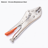 10" Curved, Straight Jaw Lock-Grip Plier