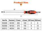 5X100mm-8X200mm Slotted Screwdriver
