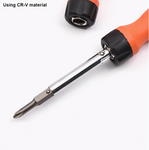 6 IN 1 Screwdriver 2Pcs two-way